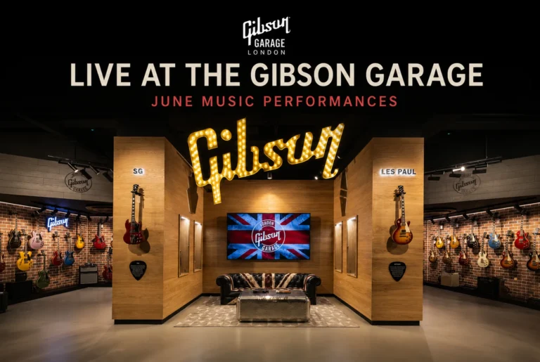 Gibson Garage London announces free June acoustic performances