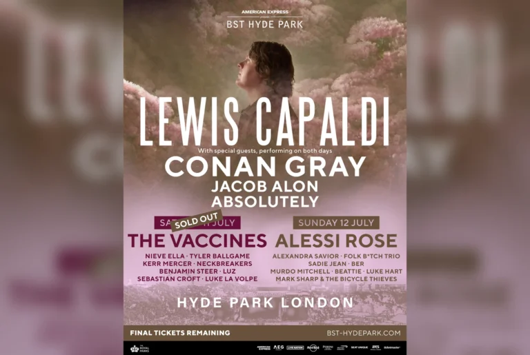 Lewis Capaldi Reveals Full Line-Ups For Two BST Hyde Park 2026 Shows